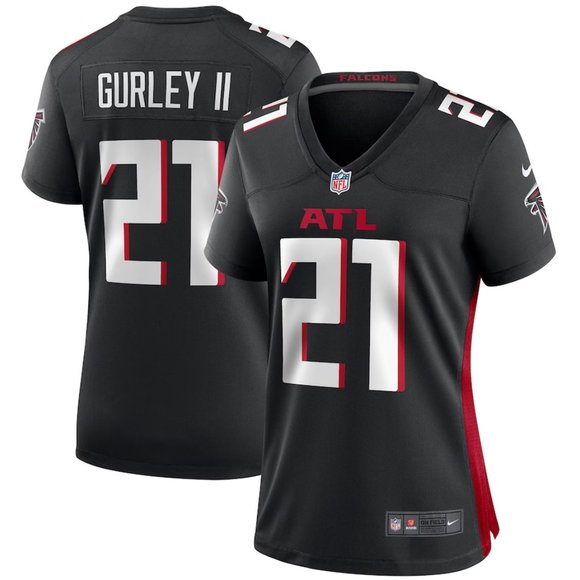 NWT XL Todd Gurley II Atlanta Falcons Nike Women's Player Game Jersey - Black - Picture 1 of 3